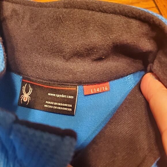 Spyder blue youth  jacket size large (14/16) - Picture 3 of 4